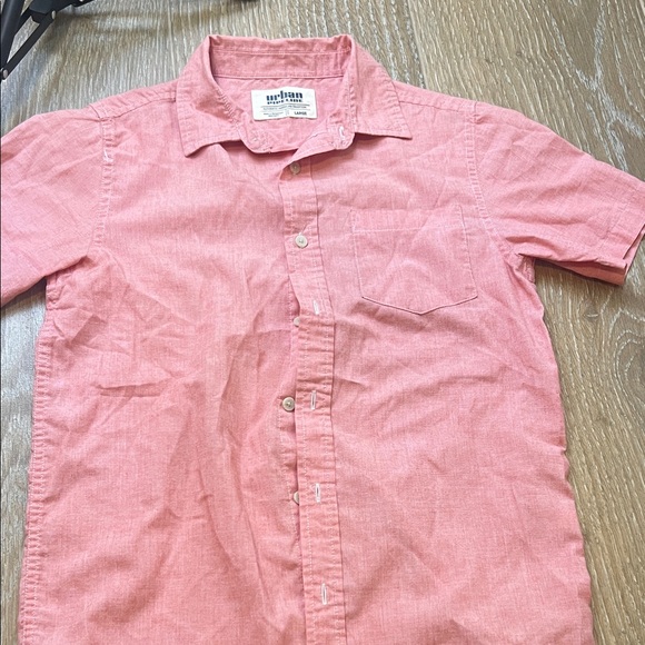 Urban Pipeline Coral Button-Down Shirt - Picture 1 of 2